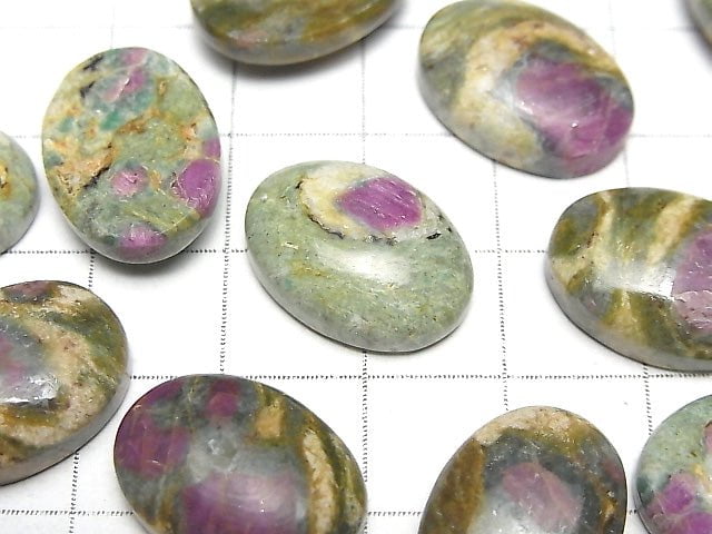 紅綠寶橢圓蛋面 18x13mm 2顆