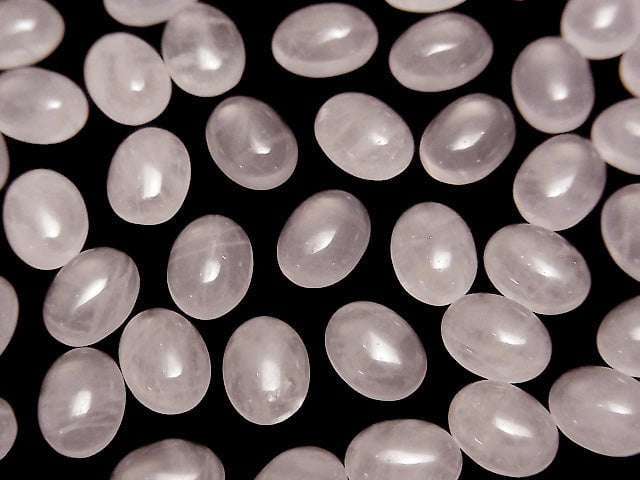Rosenquarz AA++ Oval Cabochon 8x6mm 5 Stück 3,79 $!