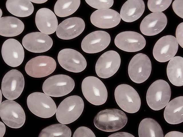 Rosenquarz AA++ Oval Cabochon 14x10mm 4Stücke