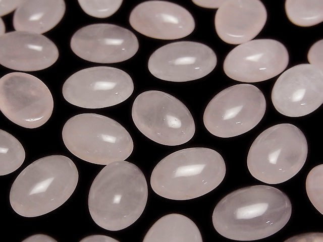 Rosenquarz AA++ Oval Cabochon 14x10mm 4Stücke