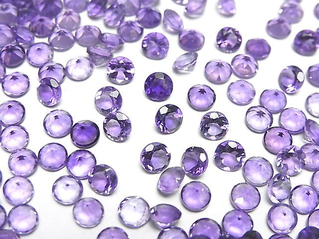Hochwertiger Amethyst AAA Unbohrter runder facettierter 4x4mm 10 Stück 3,39 $!