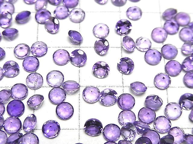Hochwertiger Amethyst AAA Unbohrter runder facettierter 4x4mm 10 Stück 3,39 $!