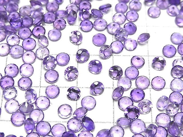 Hochwertiger Amethyst AAA Unbohrter runder facettierter 4x4mm 10 Stück 3,39 $!