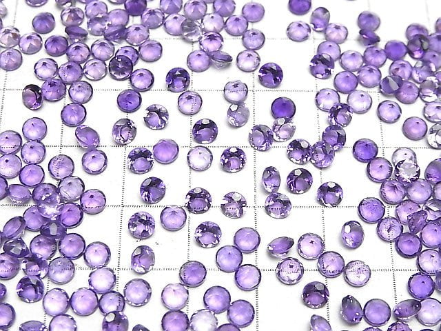 Hochwertiger Amethyst AAA Unbohrter runder facettierter 4x4mm 10 Stück 3,39 $!