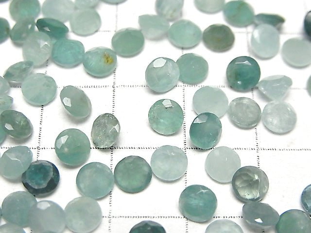 大斜方石 AA 未鑽圓形刻面 5x5mm 5顆