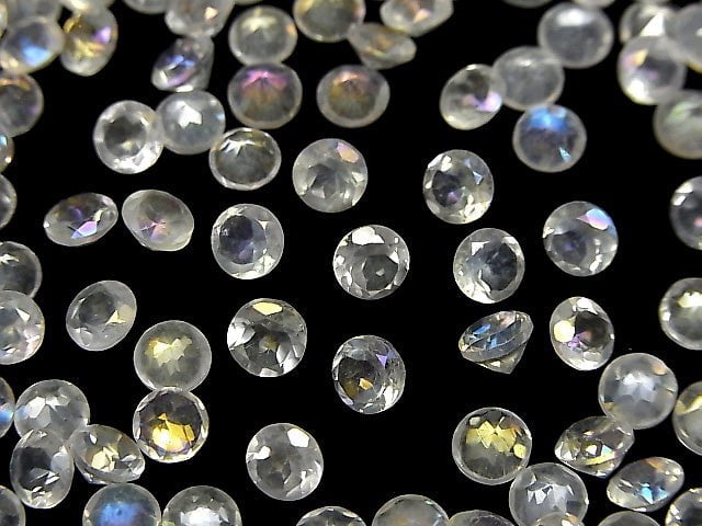 Aqua-Kristall AAA- Lose Steine Rund facettiert 5x5mm 10Stücke