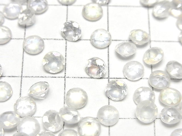 Aqua-Kristall AAA- Lose Steine Rund facettiert 5x5mm 10Stücke
