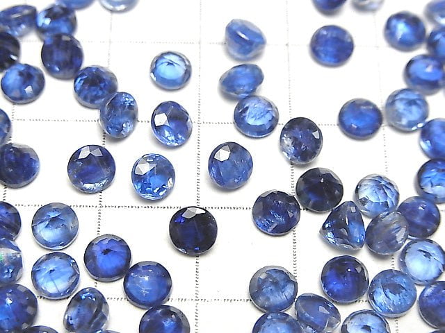 優質藍晶石 AAA 刻面圓珠 5x5mm 5顆