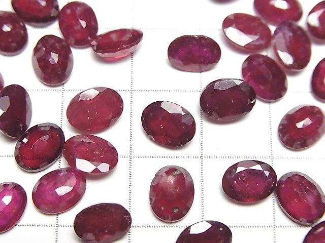 優質刻面橢圓形紅寶石 AA++ 8x6mm 1顆(單個)
