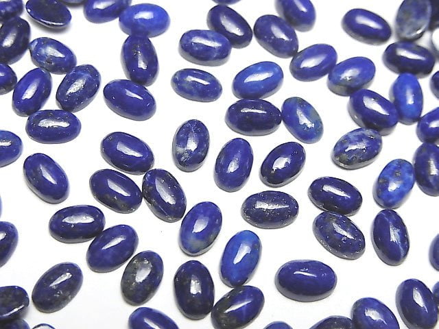 Lapislazuli AA++ oval Cabochon 6x4mm 10 Stück