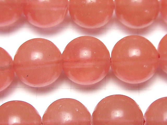 1strand $6.79! Cherry Quartz Glass Round 14mm 1strand beads (aprx.15inch/37cm)