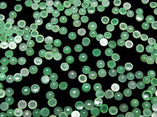 Chrysoprase AA++ Round Cabochon 3x3mm 20pcs