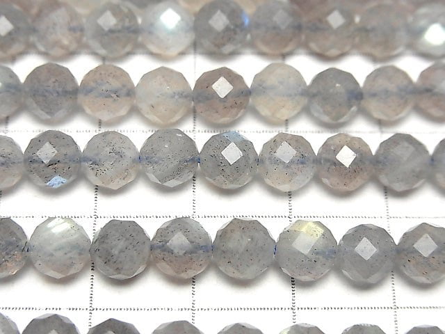 High Quality! Labradorite AAA- 64Faceted Round 6mm half or 1strand beads (aprx.15inch/38cm)