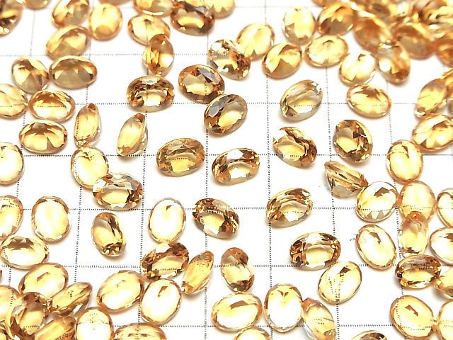 Hochwertiger Brandy-Citrin AAA Lose Steine Oval facettiert 8x6mm 3 Stück