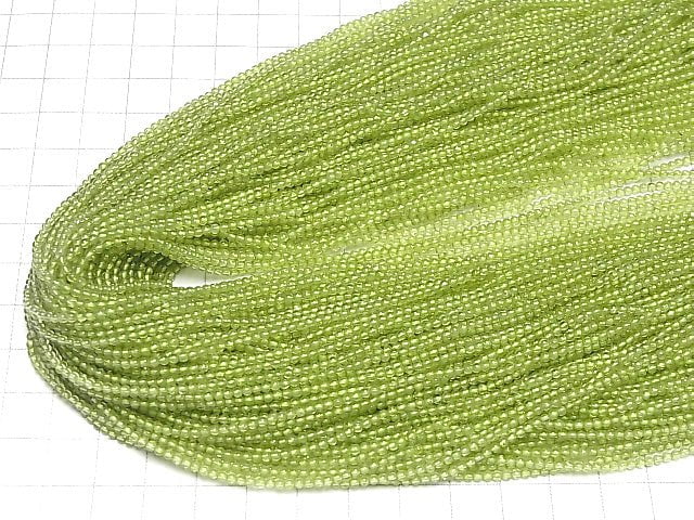 2 Stück 6,79 $! Peridot AAA- Rund 2mm 1 Strang Perlen (ca. 15 Zoll / 36 cm)