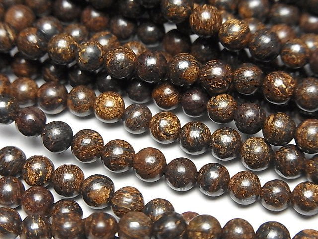 1strand $5.79! Bronzite Round 4mm 1strand beads (aprx.15inch/38cm)
