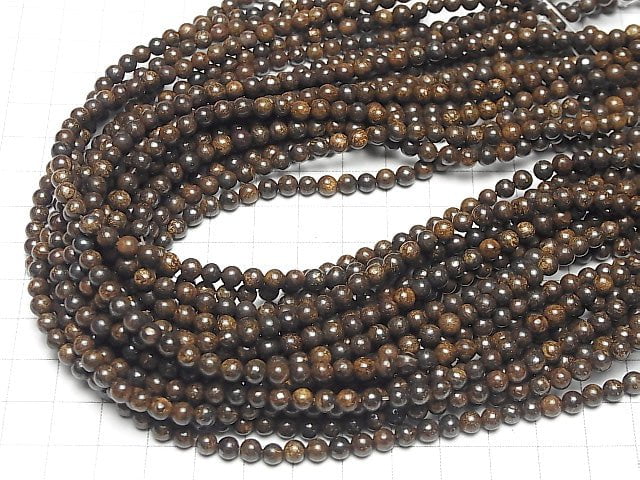 1strand $5.79! Bronzite Round 4mm 1strand beads (aprx.15inch/38cm)