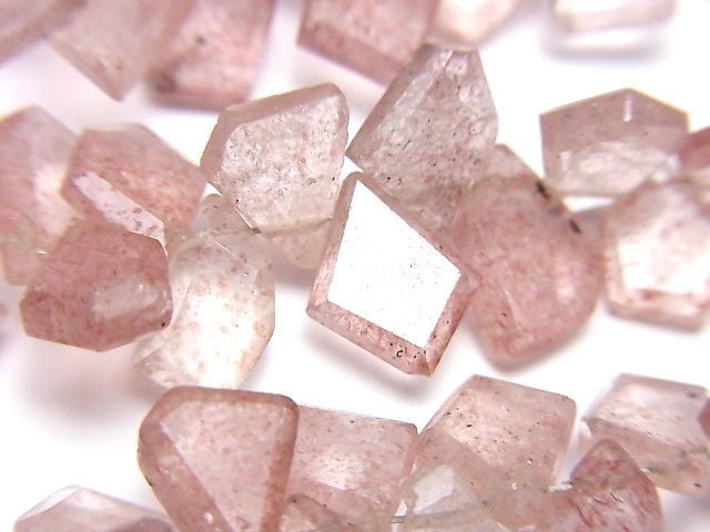 Rosa Epidot AA++ Rohschnitt facettierte halb oder 1strang Perlen (ca. 7 Zoll/18 cm)