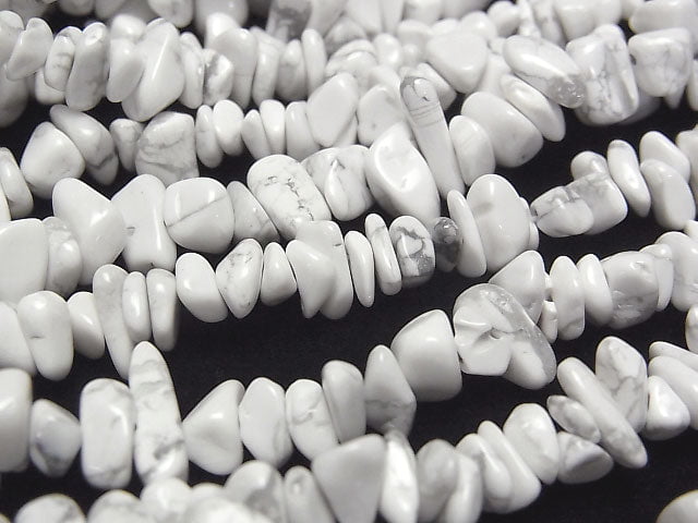 Howlite Magnesite Chips (Small Nugget ) 1strand beads (aprx.31inch/78cm)