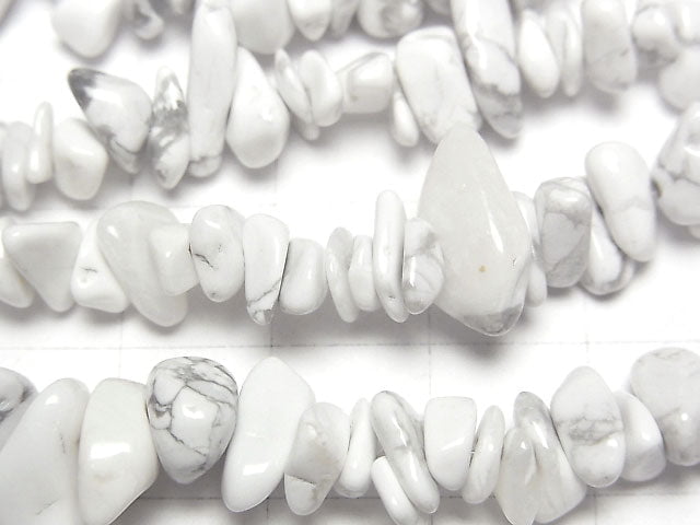 Howlite Magnesite Chips (Small Nugget ) 1strand beads (aprx.31inch/78cm)
