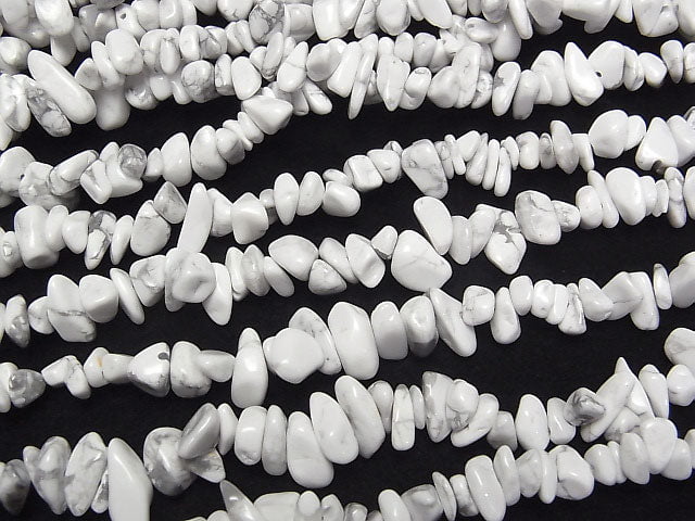 Howlite Magnesite Chips (Small Nugget ) 1strand beads (aprx.31inch/78cm)