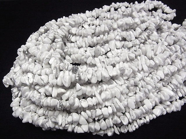 Howlite Magnesite Chips (Small Nugget ) 1strand beads (aprx.31inch/78cm)
