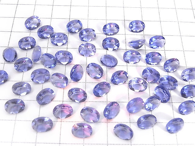Hochwertiger Farbwechsel-Fluorit AAA Lose Stein Oval facettiert 9x7x5mm 1 Stück