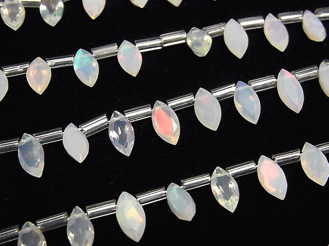 Hochwertiger äthiopischer Opal AAA- Marquise Facettiert 8x4mm Halb- oder 1Strang Perlen (ca. 5Zoll/12cm)