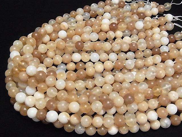 Afrikanischer gelber Opal Runde 10 mm 1 Strang Perlen (ca. 15 Zoll / 38 cm)