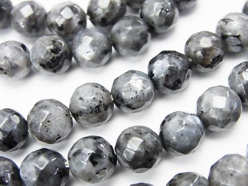 1strand $6.79! Larvikite  64Faceted Round 8mm 1strand (aprx.15inch/37cm)
