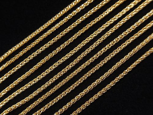 14KGF Wheat Chain 1.0mm [40cm][45cm] Necklace 1pc