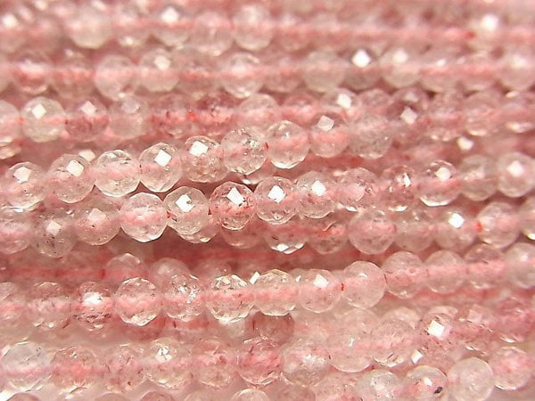 [Video] High Quality! Pink Epidote AA Faceted Round 3mm 1strand beads (aprx.15inch / 37cm)