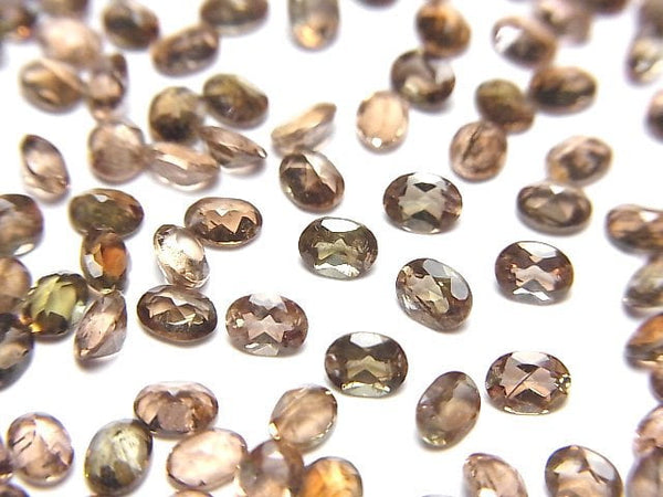 [Video]High Quality Andalusite AAA Loose stone Oval Faceted 4x3mm 5pcs