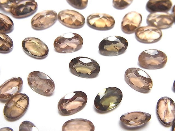 [Video]High Quality Andalusite AAA Loose stone Oval Faceted 6x4mm 5pcs