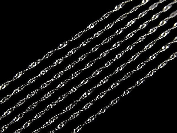 Platinum [PT850] Design Chain Necklace 1pc (aprx.16inch/40cm)