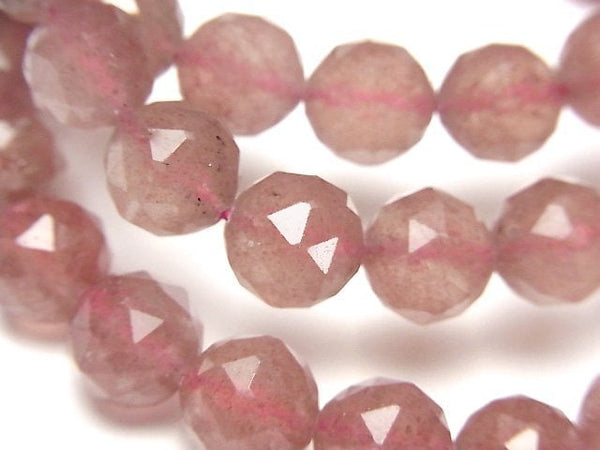[Video]High Quality! Pink Epidote AA++ Triangle Faceted Round 10mm Bracelet