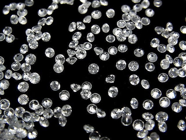 [Video] High Quality Natural White Zircon AAA Loose stone Round Faceted 2x2mm 20pcs