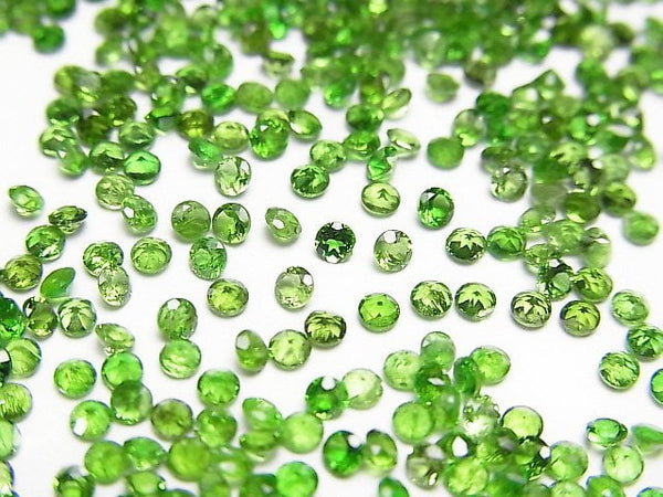 [Video]High Quality Chrome Diopside AAA Loose stone Round Faceted 2x2mm 10pcs