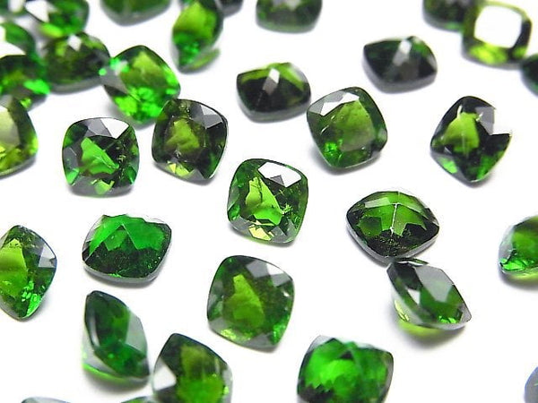 [Video]High Quality Chrome Diopside AAA- Loose stone Square Faceted 6x6mm 1pc