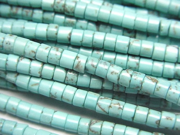 Magnesite Turquoise  Roundel (Heishi )3x3x2mm 1strand beads (aprx.15inch/37cm)