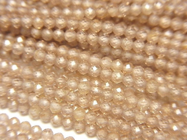 [Video]High Quality Natural Zircon AAA Faceted Round 2mm half or 1strand beads (aprx.12inch/30cm)