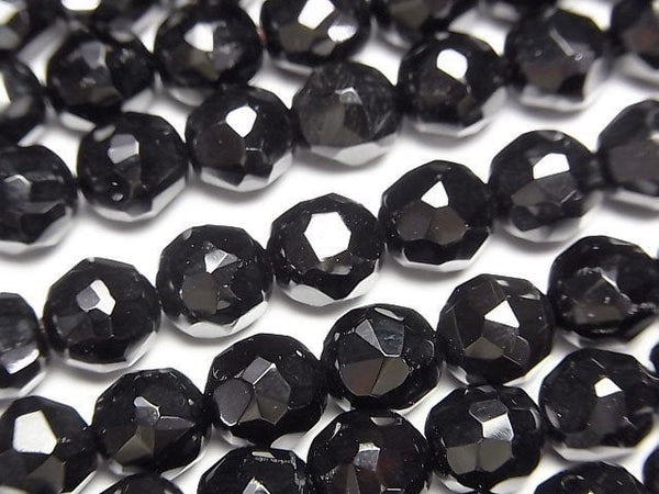 [Video] Onyx AAA- Random Faceted Round 8mm half or 1strand beads (aprx.15inch/36cm)
