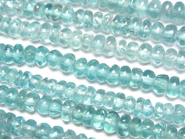 [Video]Apatite AA++ Roundel 5.5x5.5x3mm half or 1strand beads (aprx.15inch/38cm)