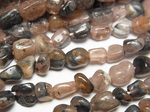 [Video]Chiastolite Small Nugget 1strand beads (aprx.15inch/38cm)