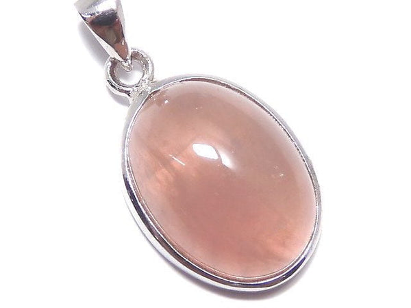 [Video][One of a kind] Rose Quartz AAA- Pendant Silver925 NO.145