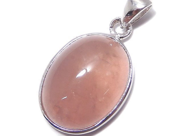 [Video][One of a kind] Rose Quartz AAA- Pendant Silver925 NO.147