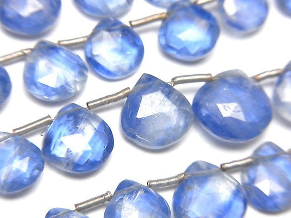 [Video] Kyanite AA++ Chestnut Faceted Briolette [Light color] 1strand beads (aprx.7inch/18cm)