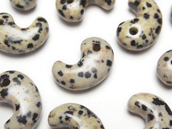 [Video] Dalmatian Jasper Comma Shaped Bead 18x12mm 3pcs