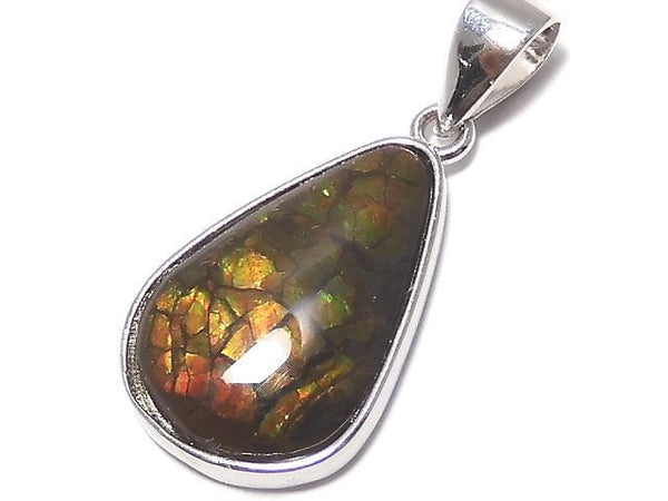 [Video][One of a kind] High Quality Ammolite AAA- Pendant Silver925 NO.1