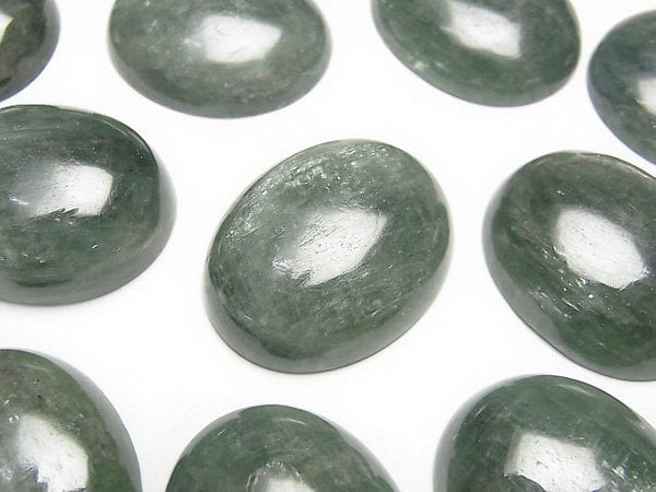 [Video] Green Kyanite AAA- Oval Cabochon 26x21mm 1pc